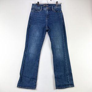 Levi Strauss 512 Bootcut Perfectly Slimming Jeans Womens Size 8 Metal Beads